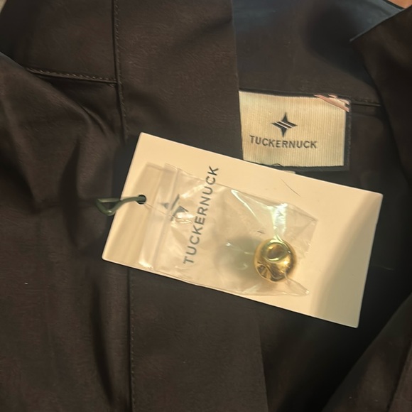 Tuckernuck Black Feather Trim Blouse - Picture 7 of 9